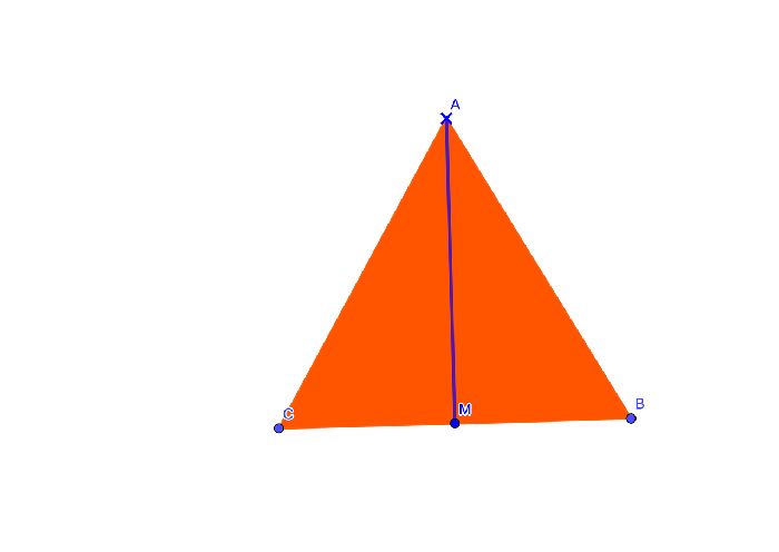 Длина медианы правильного треугольника