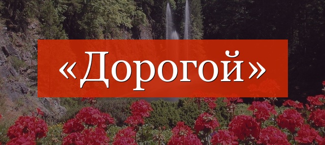 «Дорогой» нужна запятая или нет?