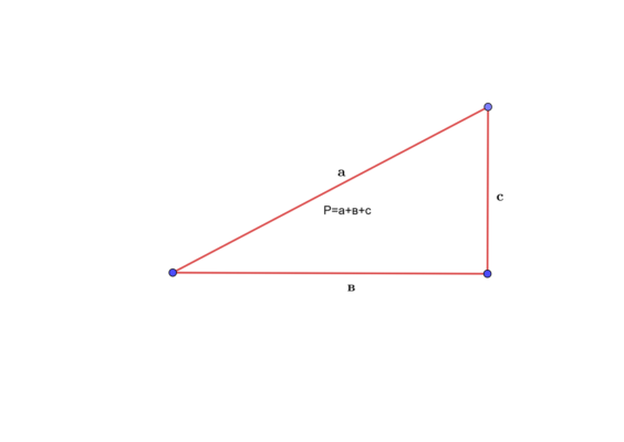 Периметр прямоугольного треугольника