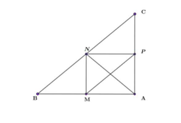 Центральная линия прямоугольного треугольника