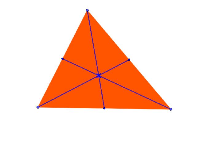 Пересечение медиан треугольника