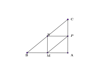 Средняя линия прямоугольного треугольника