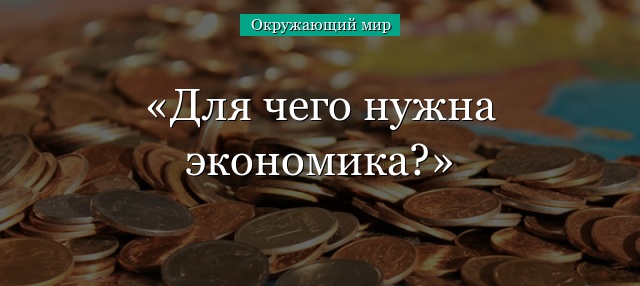 Для чего нужна экономика?