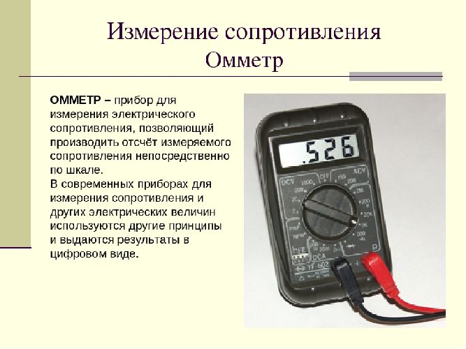 Электрическое сопротивление проводника