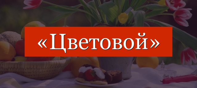 Фонетический разбор слова «цветовой»