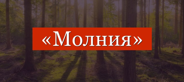 Фонетический разбор слова «молния»