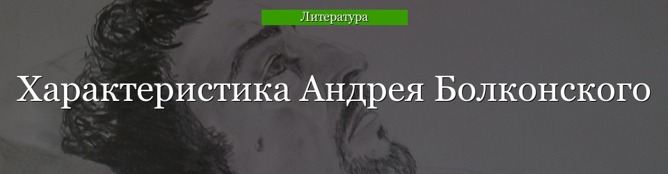 Характеристика Андрея Болконского