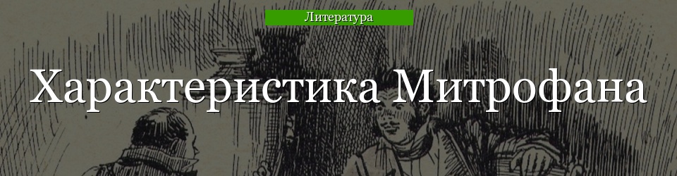 Характеристика Митрофана