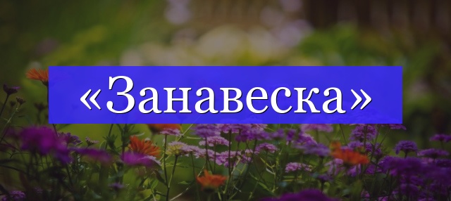 Корень слова «занавеска»