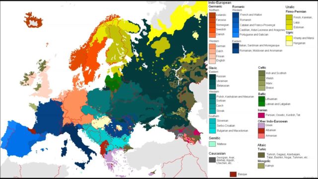 Национальный состав Зарубежной Европы