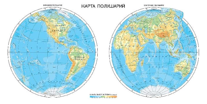 Океаны и материки