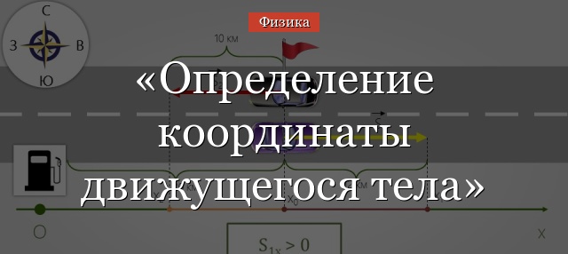 Определение координаты движущегося тела