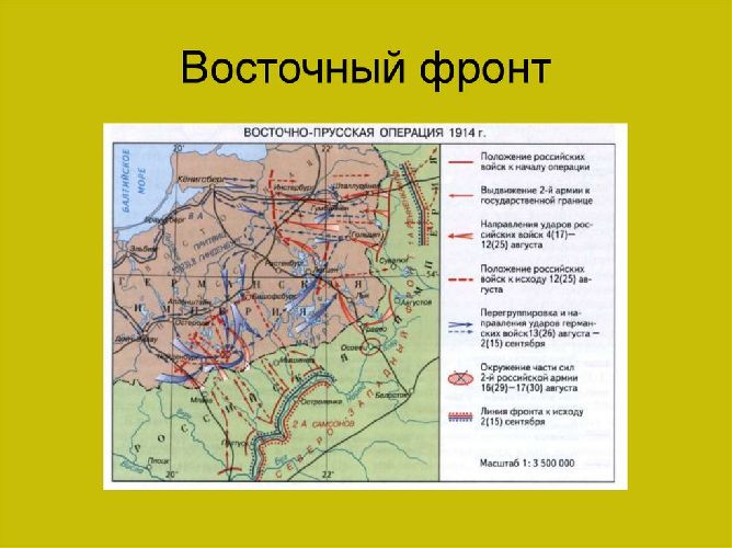 Первая мировая война: восточный и западный фронт