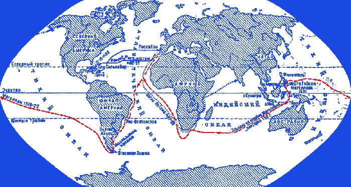 Первое кругосветное путешествие Фернандо Магеллана
