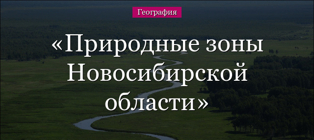 Природные зоны Новосибирской области