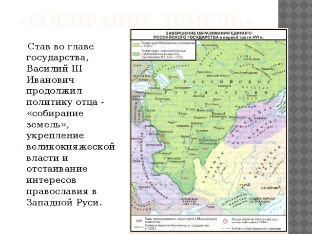 Присоединение Смоленска при Василии 3