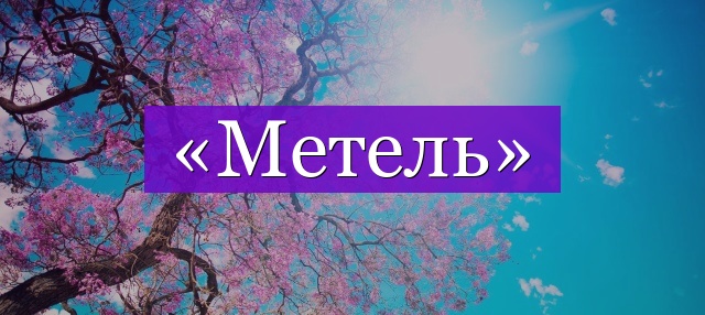 Проверочное слово к слову «метель»