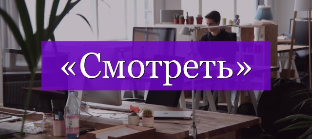 Проверочное слово к слову «смотреть»