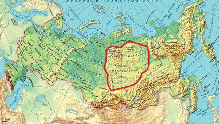 Рельеф Восточной Сибири