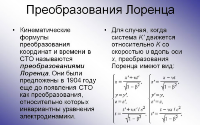 Специальная теория относительности Эйнштейна