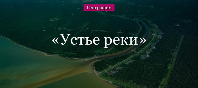 Устье реки